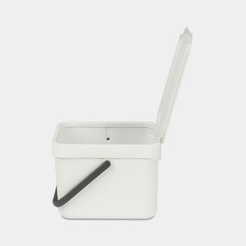 BRABANTIA aktritumu tvertne Sort & Go, 6L, Light Grey (213267)