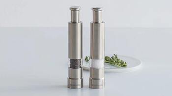 BRABANTIA Sāls/Piparu smalcināšanas k-ts, Matt steel (611407)