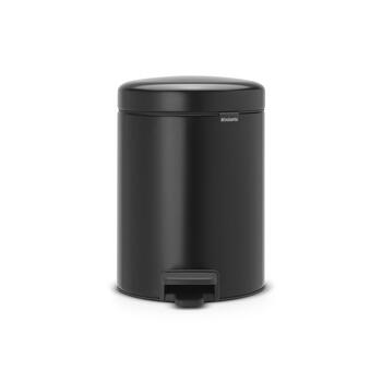 BRABANTIA atkritumu tvertne ar pedāli NewIcon, 5 l, Matt Black (112928)