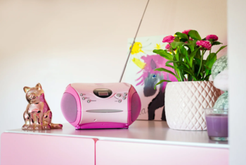 Lenco CD magnetola, rozā (SCD-24 Pink)