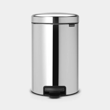 BRABANTIA atkritumu tvertne ar pedāli NewIcon, 12 l, Brilliant Steel (113581)