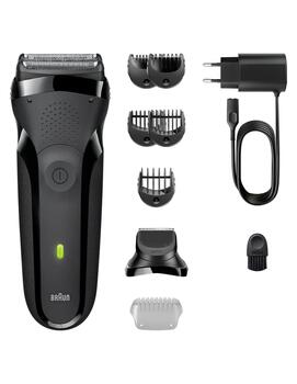BRAUN Series 3 elektriskais skuveklis un bārdas trimmeris, melns (300BT)