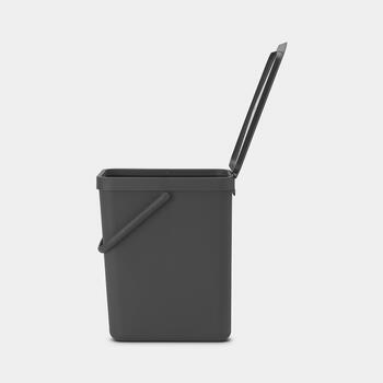 BRABANTIA atkritumu tvertne Sort & Go, 25 l, Grey (129940)