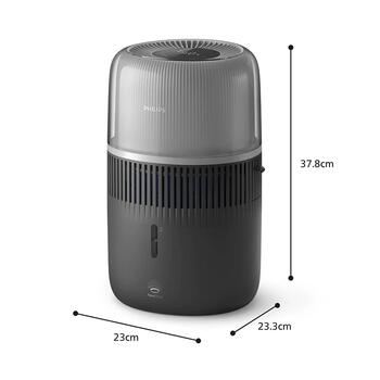PHILIPS 5000 sērijas gaisa mitrinātājs, tumši pelēks (HU5710/03)