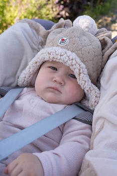 Lodger Hatter Folklore Fleece cepure, Beige, 12-24m (HT 630_12-24)