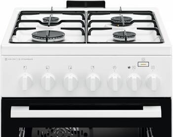 Electrolux gāzes plīts ar elektrisko cepeškrāsni, nerūsoša tērauda, 50cm (LKK560011W)