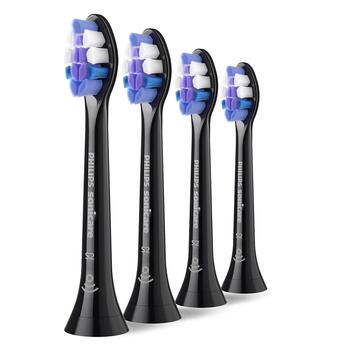 Sonicare S2 Sensitive zobu birstes uzgalis, 4 gab, melns (HX6054/88)