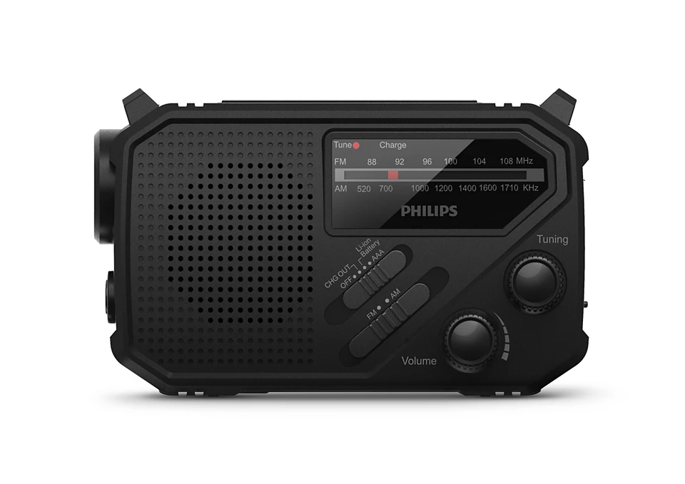 PHILIPS portatīvais kabatas izmēra radio, melns (TAR1609/00)