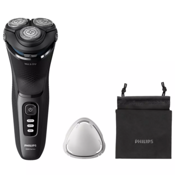 Philips Shaver Series 3000, Wet& Dry skuveklis (lādējams), melns (S3244/12)