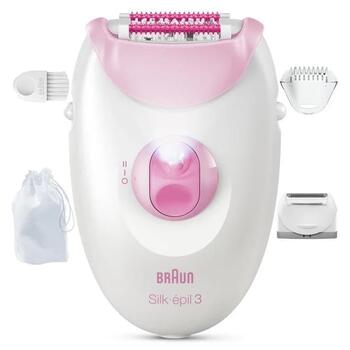 BRAUN Silk 3 epilators ar piederumiem (SE3-033)