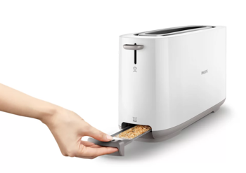 PHILIPS Daily Collection Tosteris, 830W, balts (HD2590/00)