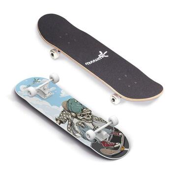 Muuwmi Skateboard skrituļdēlis, ABEC 5, Skull (AU 540)