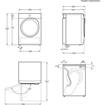 Electrolux siltumsūkņa žāvētājs, 8kg (EW6D98BEE)