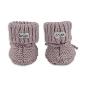 Lodger Slipper Merino vilnas čībiņas, Rose, 0-6m (SLM 107_0-6)