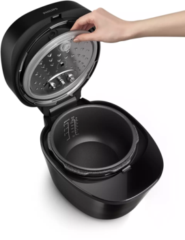 PHILIPS Katls ar paaugstinātu spiedienu, 1000W, melns (HD2151/40)