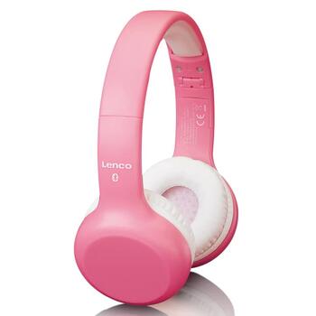 Lenco on-ear austiņas ar Bluetooth bērniem, rozā (HPB-110PK)