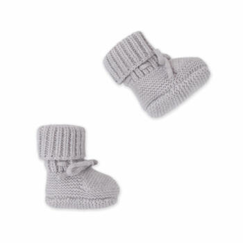 Lodger Slipper merino vilnas čībiņas, Stone, 0-6m (SLM 552_0-6)