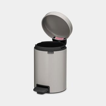 BRABANTIA atkritumu tvertne ar pedāli NewIcon, 3 l, Soft Grey (252181)