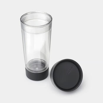 BRABANTIA Make & Take ceļojumu tējas krūze, 0.36 L, dark grey (228766)