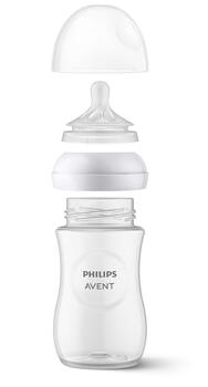 Philips Avent Natural Response barošanas pudelīte 260 ml, vidējas plūsmas knupītis, 1m+ (SCY903/01)