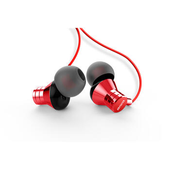 AIWA In-Ear stereo austiņas ar mikrofonu, sarkanas (USB) (ESTM-50USB-C/RD)