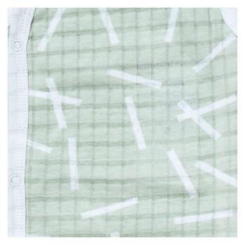 Lodger Romper Sprinkle kokvilnas bodijs bez piedurknēm,Leaf, 68 cm (RF 070_68)