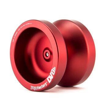 YoYoFactory YO-YO METAL DV888 rotaļlieta iesācējiem un profesionāļiem, sarkans (YO 027)