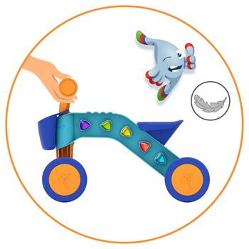 Chillafish Itsibitsi četrritenis pašiem mazākajiem ar grozu, zils/oranžs, no 1 līdz 3 gadiem (CPIB02LBO)