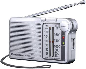Panasonic portatīvais radio, sudraba (RF-P150DEG-S)