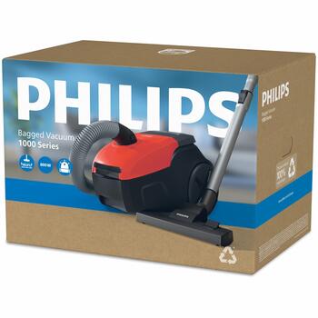 PHILIPS 1000. sērijas putekļsūcējs, 750 W, sarkans (XD1111/10)