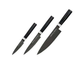 SAMURA 3 virtuves nažu komplekts, Stonewash (SM-0230B)