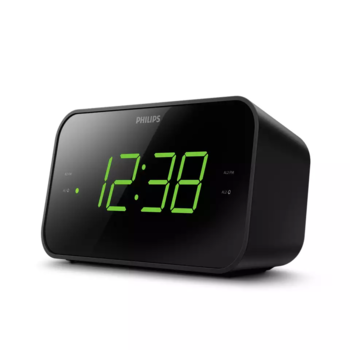 PHILIPS radio pulkstenis, melns (TAR3306/12)