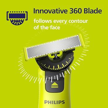 PHILIPS OneBlade 360 skuvekļa Sejas + ķermeņa komplekts maināmie asmeņi 2 gab (QP624/50)