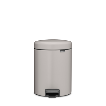 BRABANTIA atkritumu tvertne ar pedāli NewIcon, 5 l, Soft Grey (252204)
