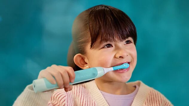 Sonicare zobu birste bērniem, zilganzaļa (HX6500/23)