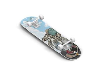 Muuwmi Skateboard skrituļdēlis, ABEC 5, Skull (AU 540)
