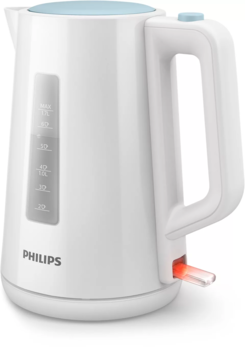 PHILIPS tējkanna 1.7 l, balts/zils (HD9318/70)