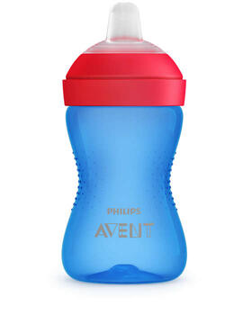 Philips Avent My Grippy mācību krūzīte ar mīkstu snīpi 300ml, 9M+, zila (SCF802/01)