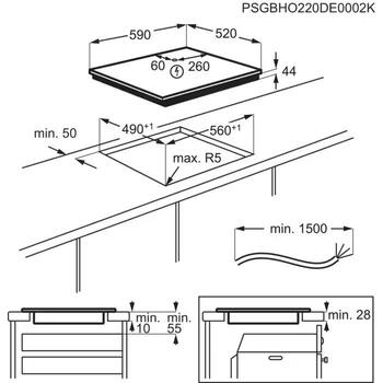 Electrolux 700 SenseBoil ar Hob2Hood indukcijas plīts virsma, iebūv., 60 cm (EIS62453)