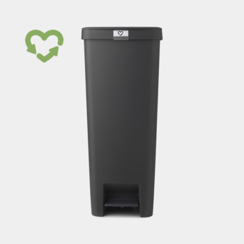 BRABANTIA atkritumu tvertne StepUp ar pedāli, 40l, dark grey (800023)