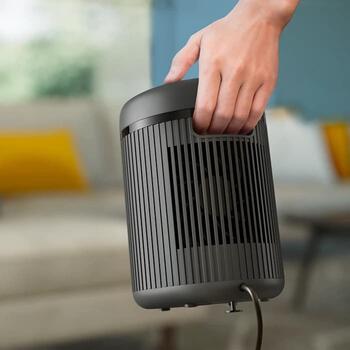 PHILIPS 2000. sērijas kompaktais keramiskais sildītājs, tumši pelēks (CX2120/01)