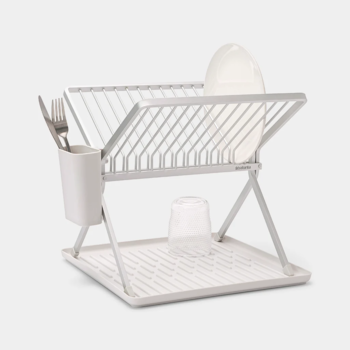 BRABANTIA saliekams trauku žāvētājs, light grey (139383)