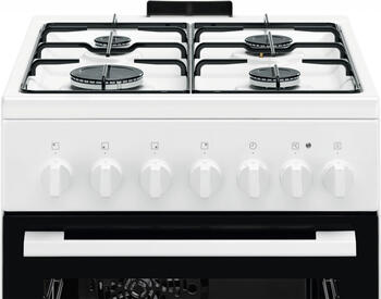 Electrolux gāzes plīts ar elektrisko cepeškrāsni, 50cm, balta (LKK520032W)