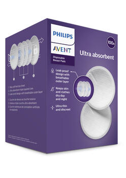 Philips Avent Vienreizējas lietošanas krūšturu ieliktnīši (100 gab.) (SCF254/13)