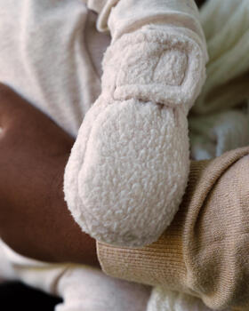 Lodger Mittens Teddy bērnu cimdiņi, Birch, 0-12m (MTT 599_0-12)