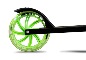 MUUWMI Aluminium Scooter Glow skrejritenis 200 mm, zaļš (AU 621)