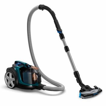 PHILIPS PowerPro Expert Bagless bezmaisa putekļsūcējs, (melns ar zaļu) (FC9744/09)