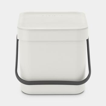 BRABANTIA aktritumu tvertne Sort & Go, 6L, Light Grey (213267)