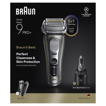 BRAUN bārdas skuveklis 9 Pro+, pelēks (9675CC)