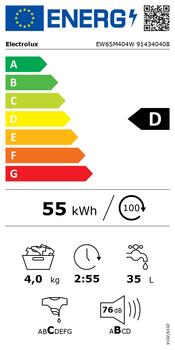 Electrolux SensiCare veļas mazg.mašīna (front.ielāde), 4 kg (EW6SM404W)